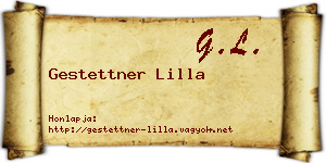 Gestettner Lilla névjegykártya
