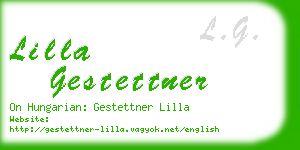 lilla gestettner business card